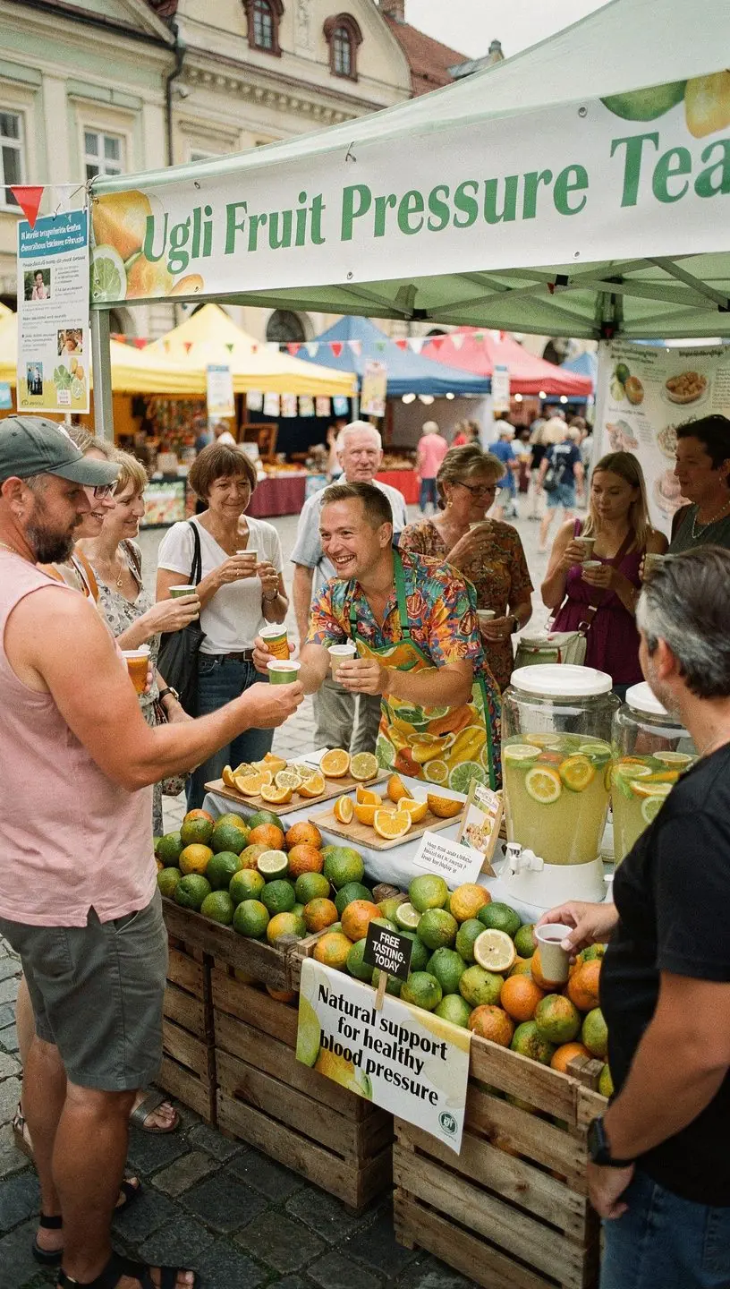 Ugli vaisių arbata su tropiniais ingredientais, skirta kraujospūdžio palaikymui.