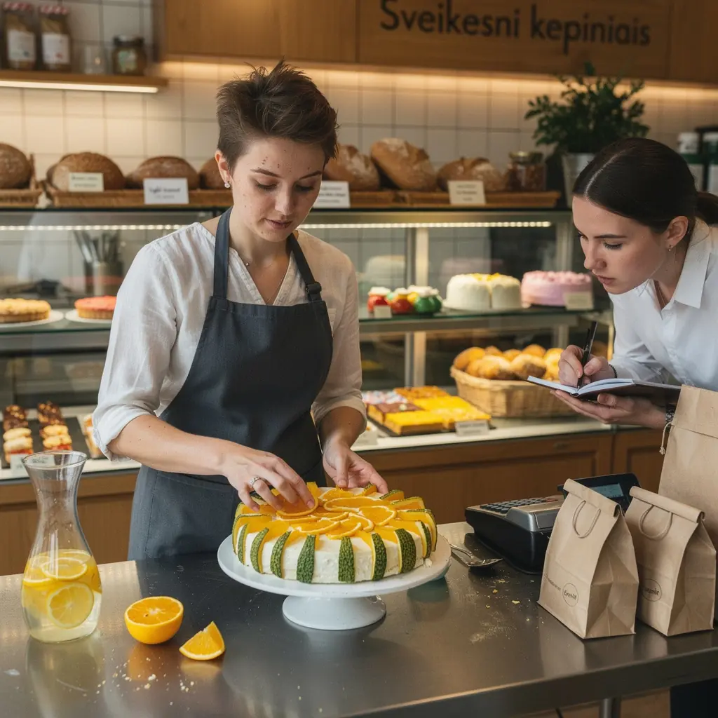 Ugli vaisių arbata šviežių ingredientų fone.