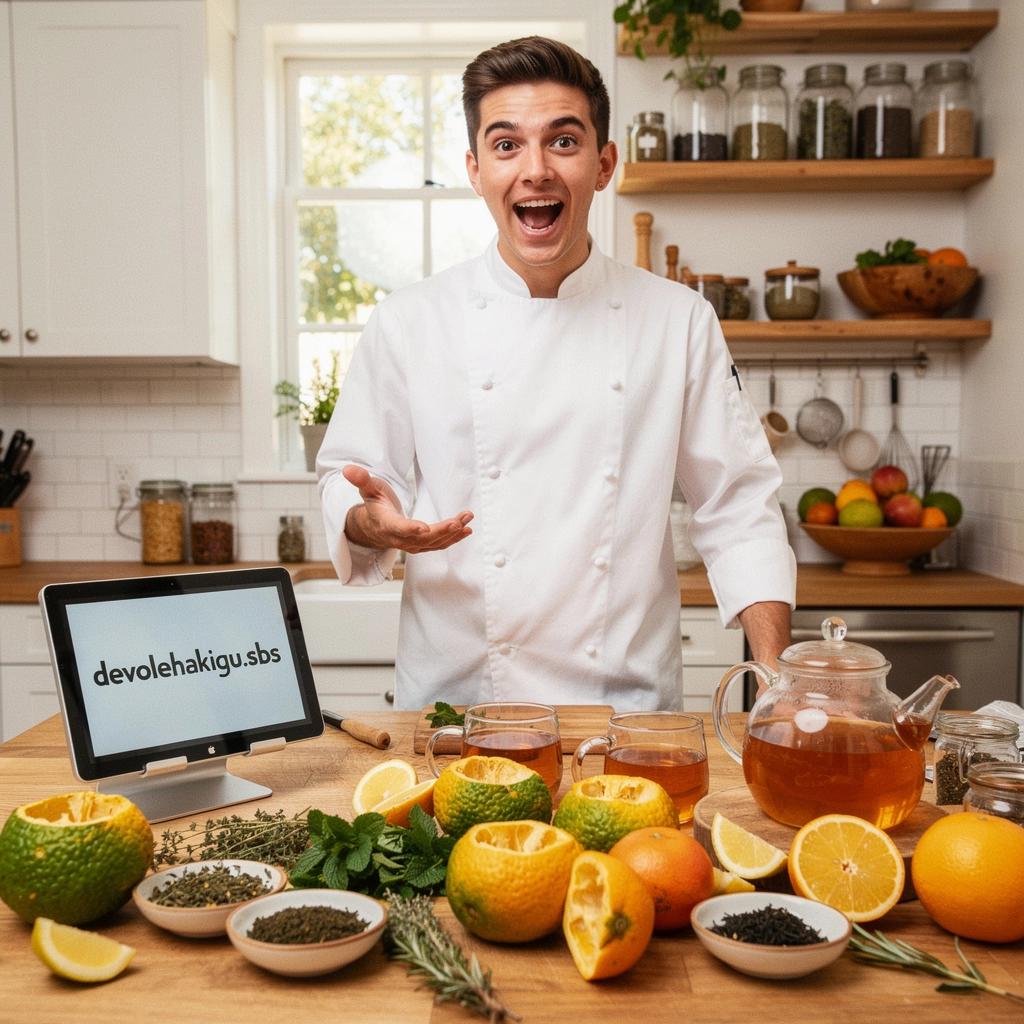 Vaisių ir žolelių kompozicija, skirta sveikatai ir energijos suteikimui.